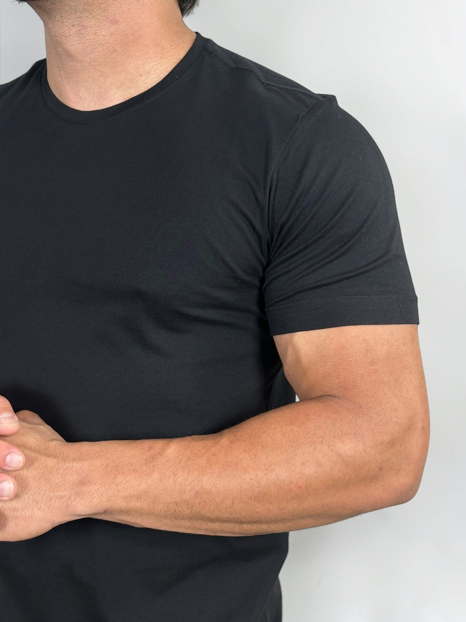 CAMISETA SMART ALGODAO EGIPCIO PRETO ZIGMA