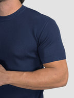 CAMISETA TRICO TEXTURE AZUL MARINHO ZIGMA