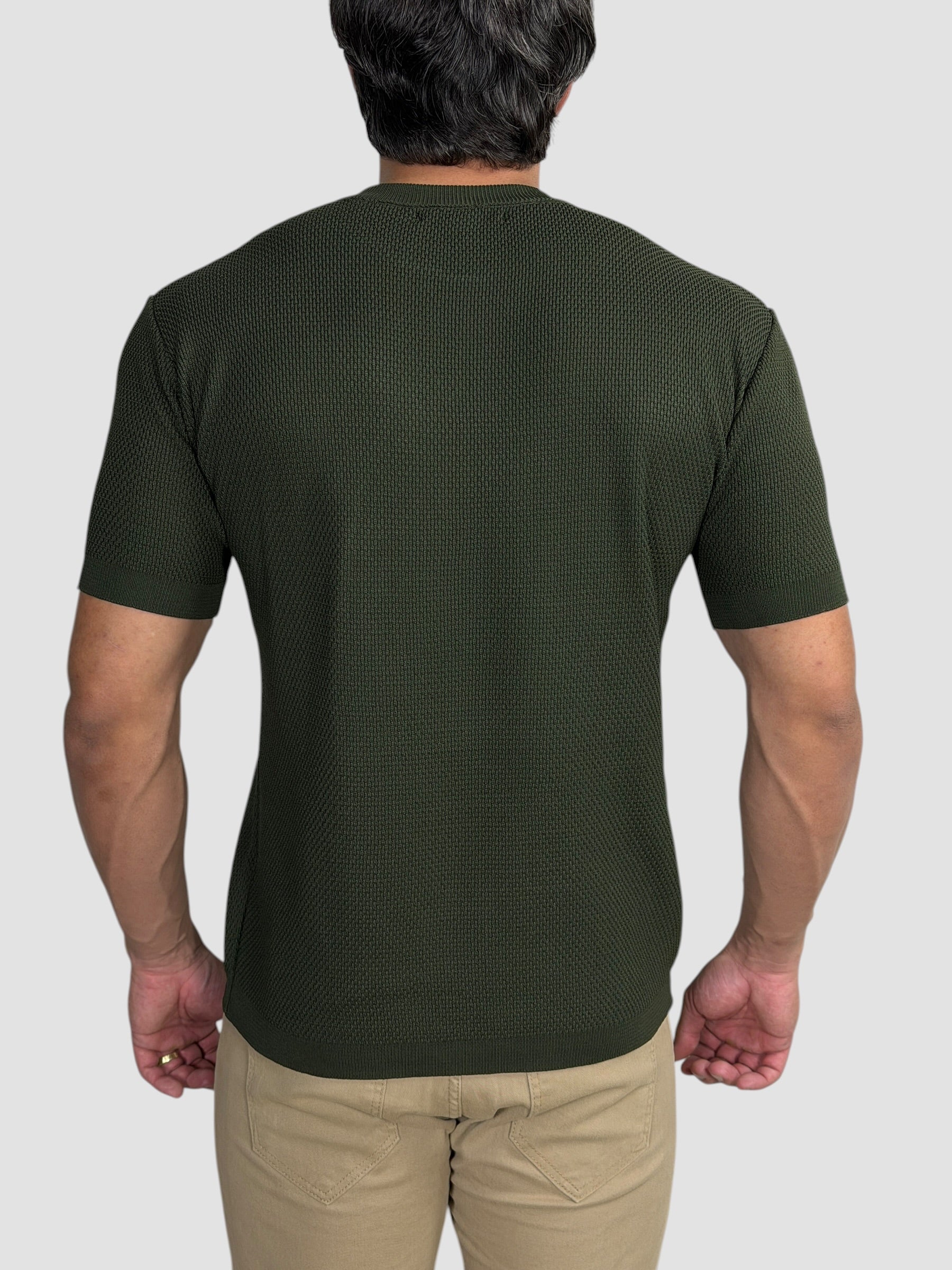 CAMISETA TRICO TEXTURE VERDE MILITAR ZIGMA