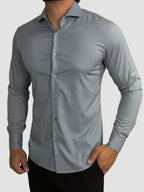 CAMISA SOCIAL M/L FIBRA DE BAMBU SLIM FIT GRAFITE ZIGMA