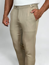 CALÇA ALF VIENA AJUSTE LATERAL CAQUI ZIGMA