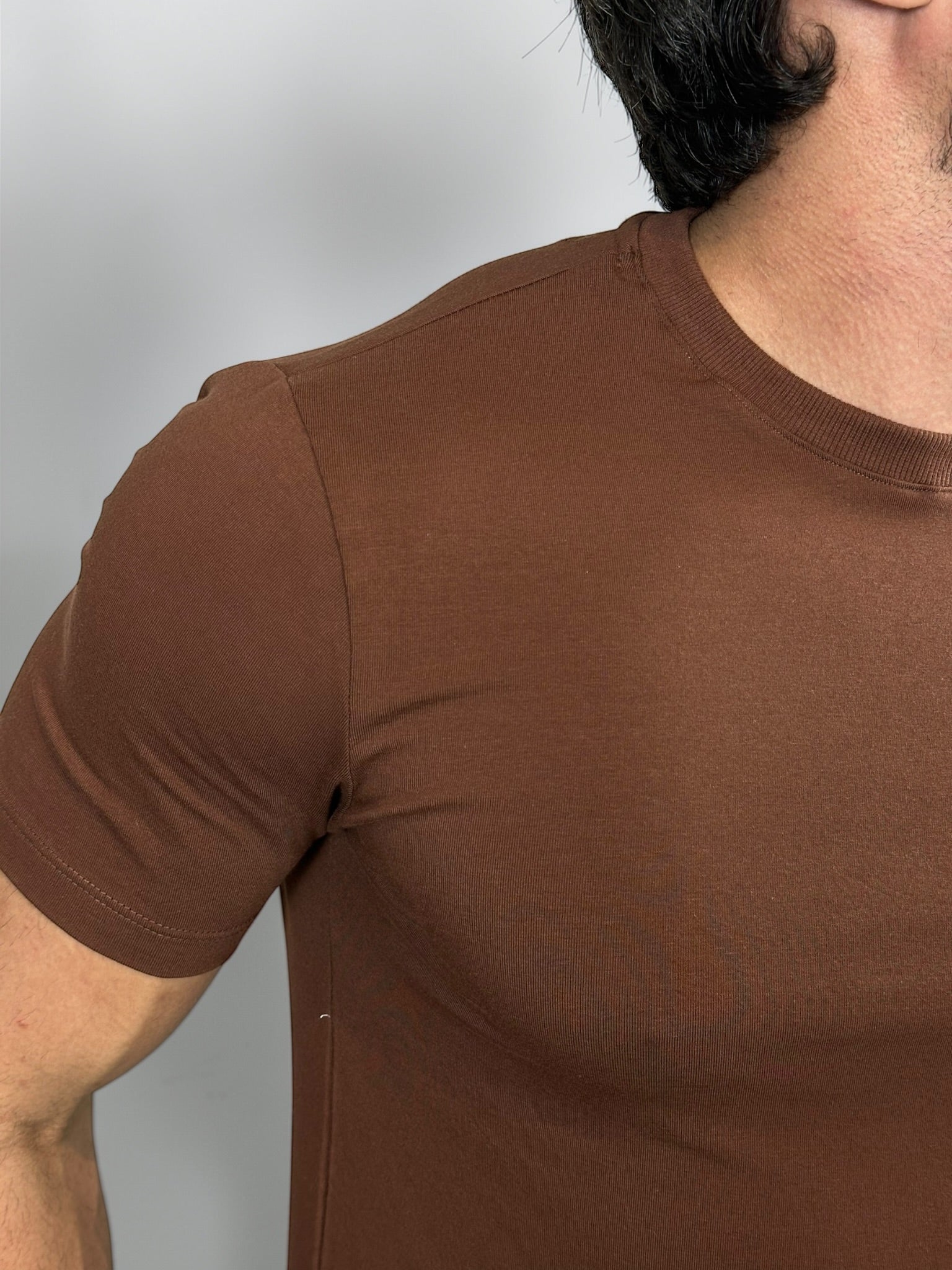 CAMISETA ESSENTIAL COTTON PREMIUM MARROM ZIGMA