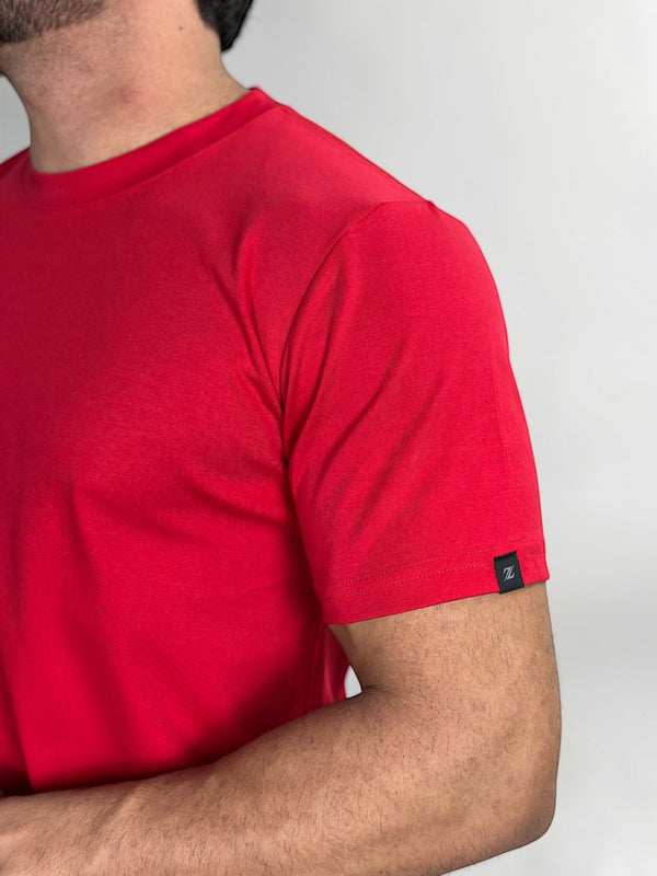 CAMISETA PIMA INTERLOCK VERMELHO ZIGMA