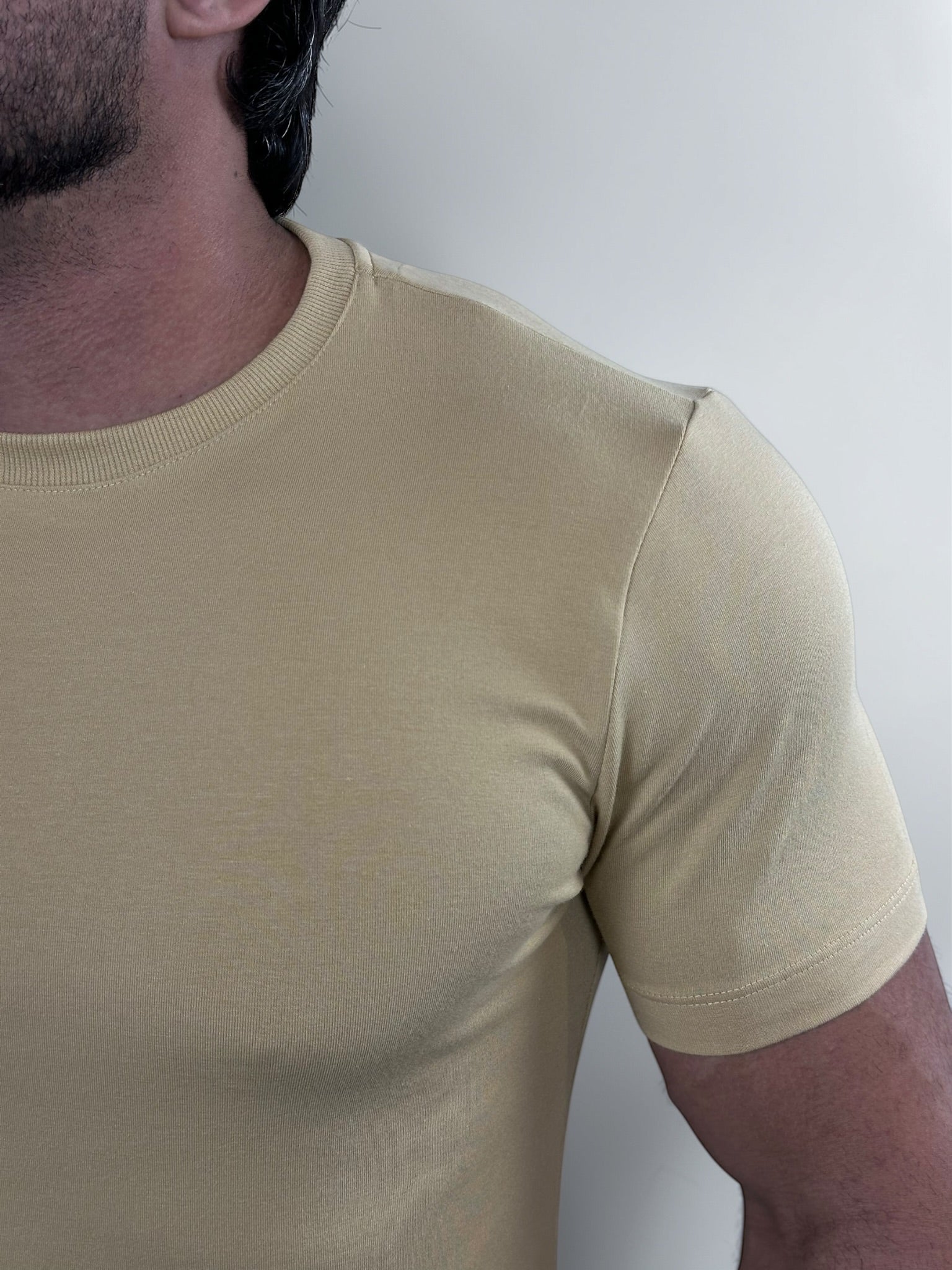 CAMISETA ESSENTIAL COTTON PREMIUM BEGE ZIGMA