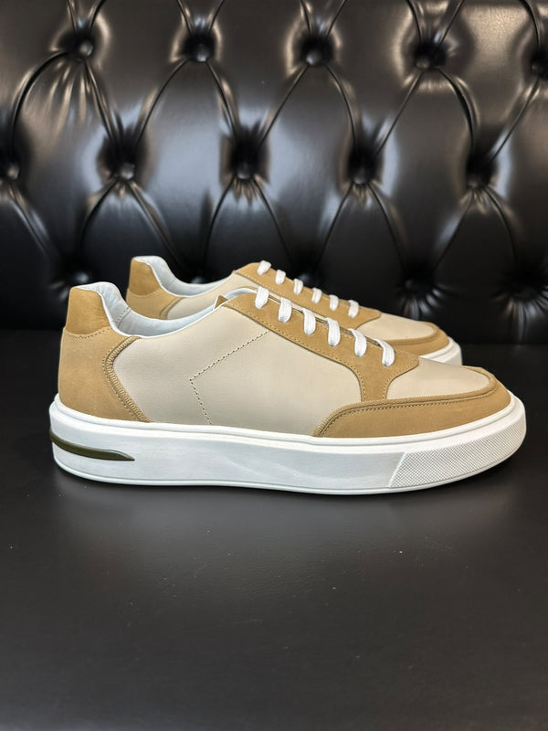 SNEAKER LINE SHELB MARFIM/AREIA /VD OLIVA ZIGMA