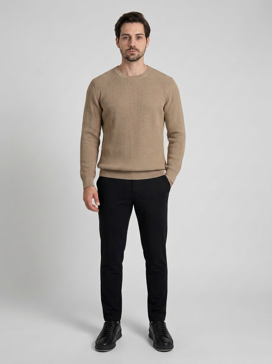 SUETER TRICO TEXTURE CAQUI ZIGMA