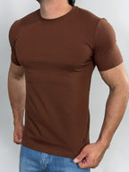 CAMISETA ESSENTIAL COTTON PREMIUM MARROM ZIGMA
