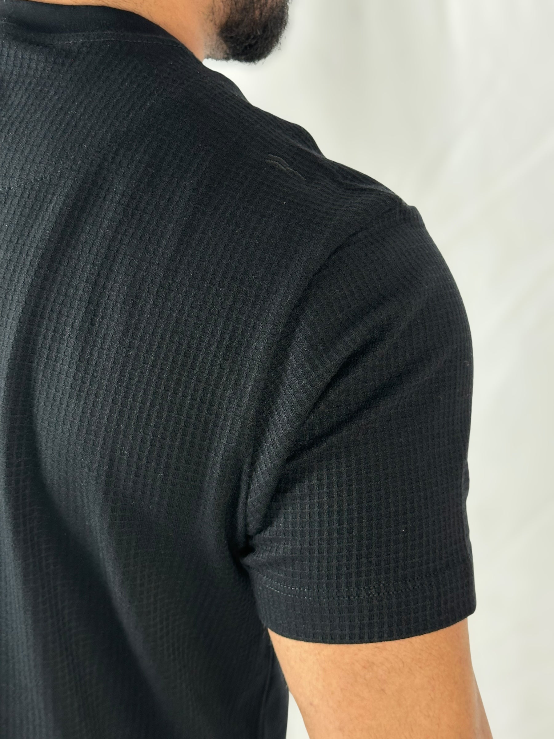 CAMISETA URBAN WAFFLE PRETO URBO