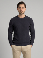 SUETER TRICO TEXTURE AZUL MARINHO ZIGMA