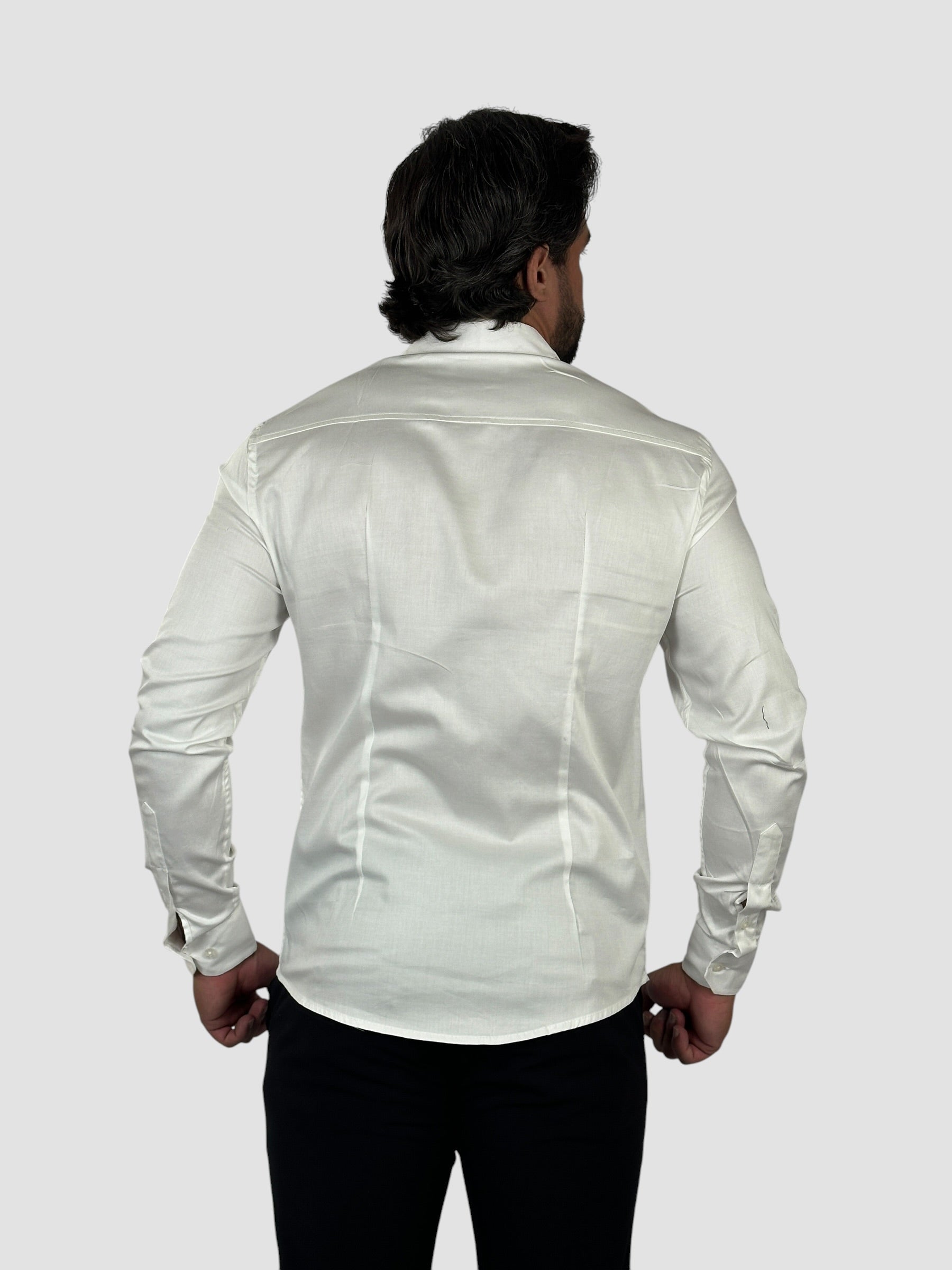 CAMISA M/L PREMIUM ALGODAO 60 FIOS BRANCO URBO