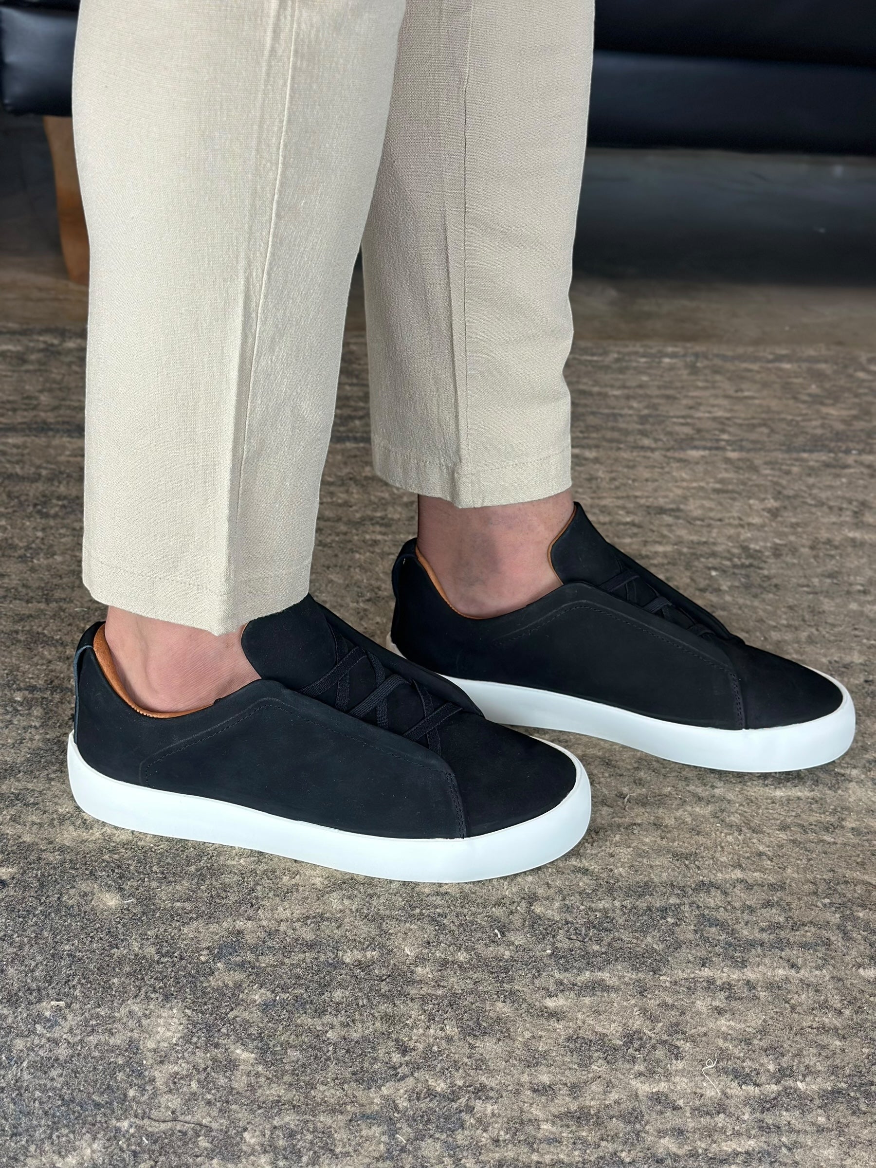SNEAKER ZEG ELASTIC MINIMAL PRETO ZIGMA
