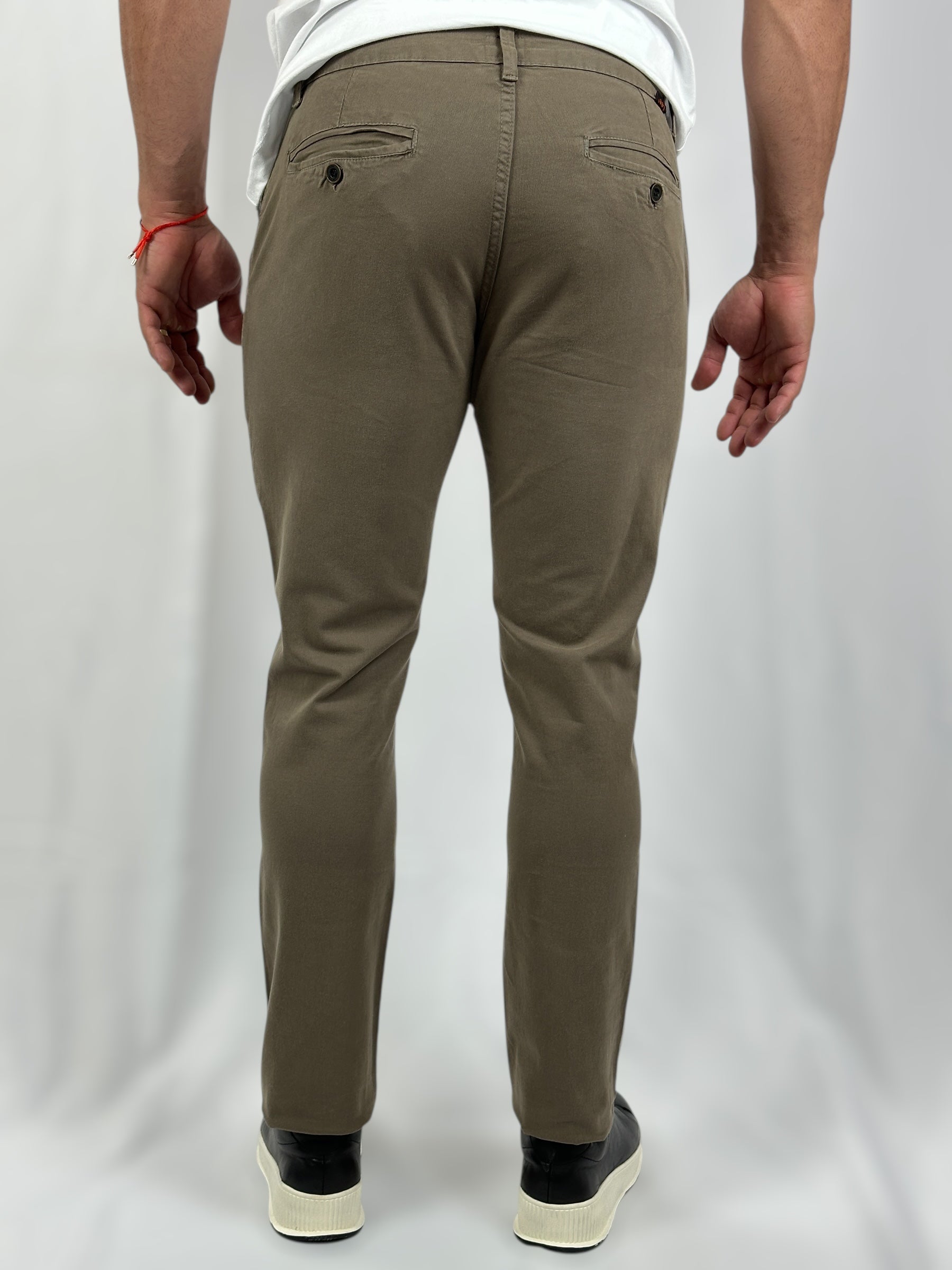 CALÇA SLIM CHINO NEW STRECH MILITAR SOFT LEE