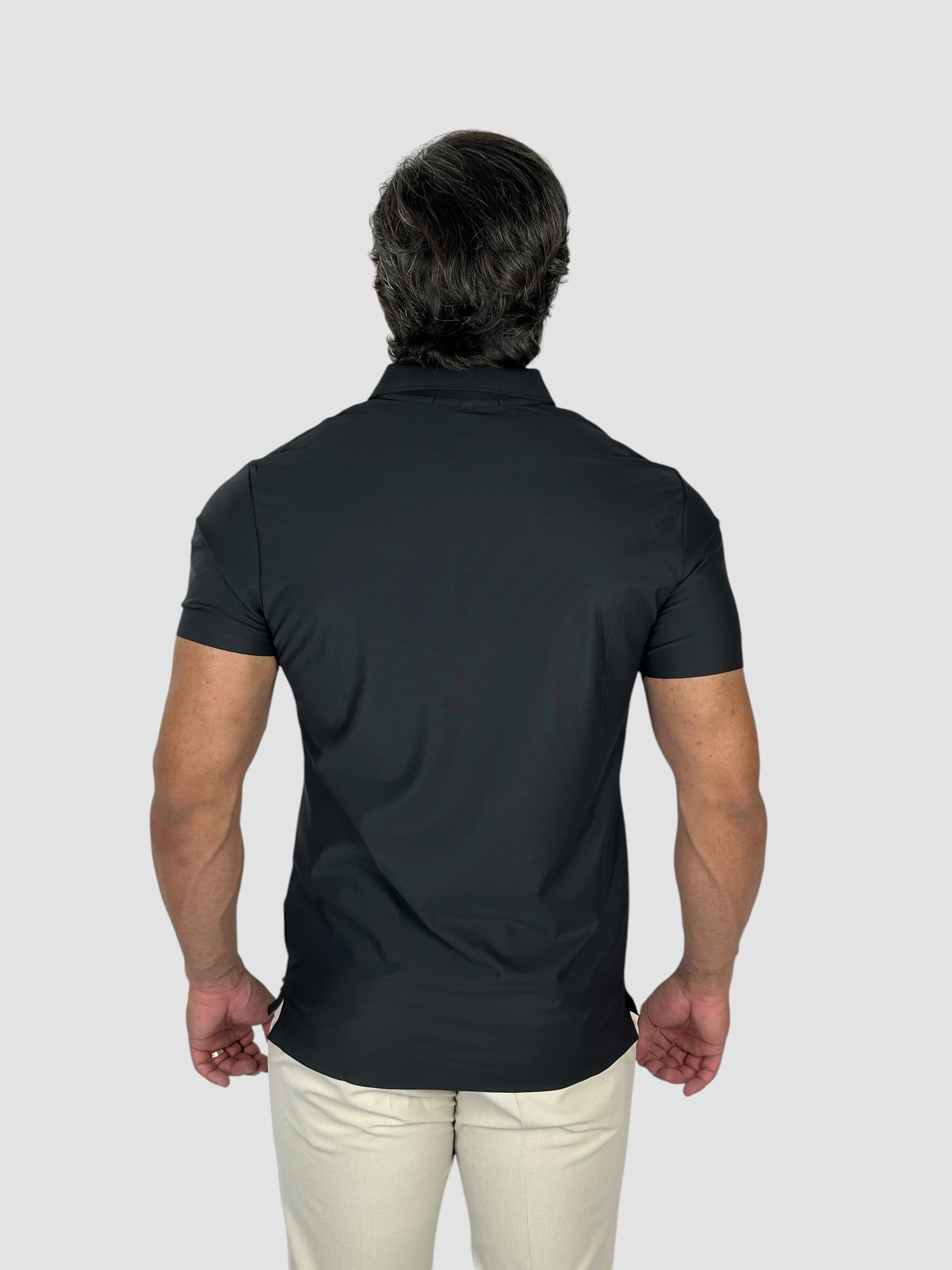 GOLA POLO TECH C/ZIPER PRETA ZIGMA