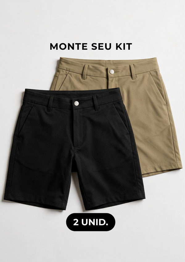 KIT 2 BERMUDAS CAPRI TECH