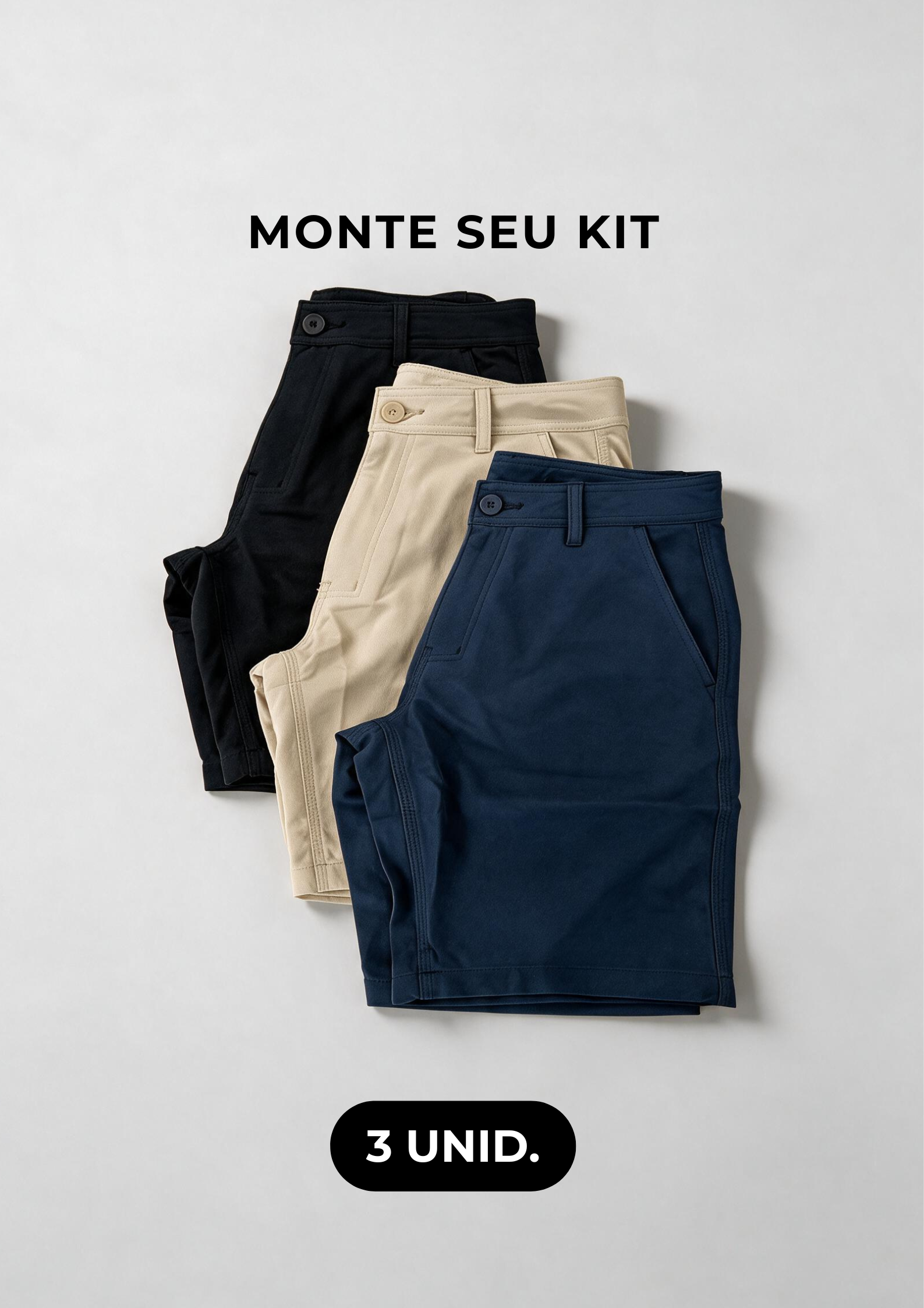 KIT 3 BERMUDAS TECH CONFY